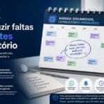Imagem do Smylix sobre como reduzir faltas de pacientes no consultório odontológico, com elementos visuais de agenda, lembrete de consulta e gestão odontológica.